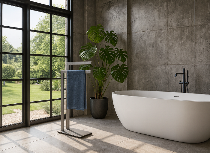 Akcesoria łazienkowe Zack Linea grafit. Minimalizm, który przyciąga wzrok.